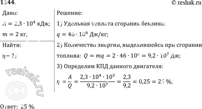 Двигатель внутреннего сгорания совершает полезную работу