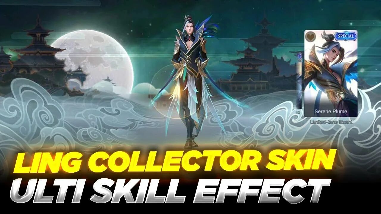 Линг мобайл легенд. Линг mobile Legends Collector. Линг коллектор мобайл легенд. Линг mobile Legends коллектор. Линг безмятежные Крылья mobile Legends.