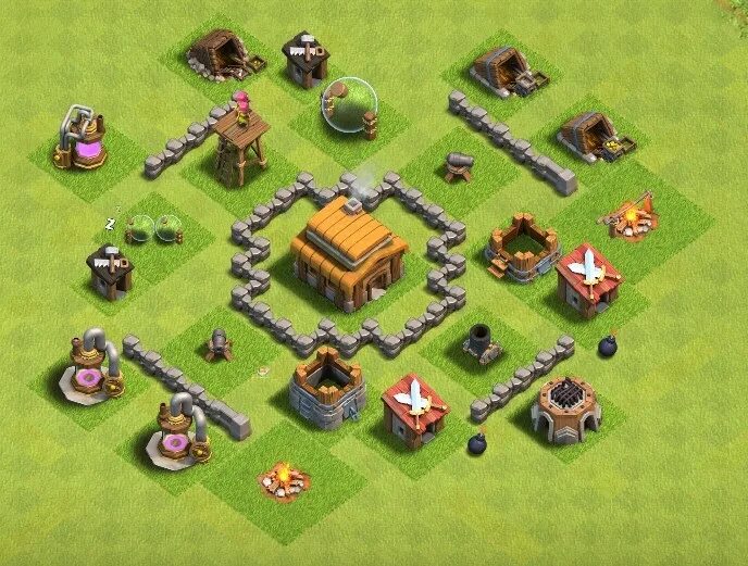 Clash of clans 3. Планировка в клэш оф кланс 3 ратуша. База для 3 ТХ В Clash of Clans. База в клэш оф кланс 3 ратуша. База для ратуши 3 уровня в Clash of Clans.