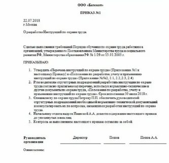 Приказ техника