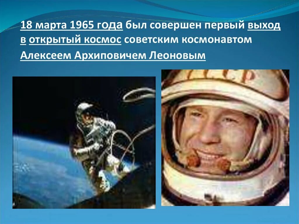 Первый выход в космос был совершен Алексеем Леоновым в 1965 году.. Выход в открытый космос Леонова 1965. Космонавта леонова 18