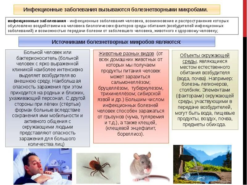 Какие заболевания инфекционные неинфекционные. Инфекционные болезни вызываются. Инфекционные и неинфекционные заболевания. Источники инфекционных болезней. Профилактика инфекционных и неинфекционных заболеваний.