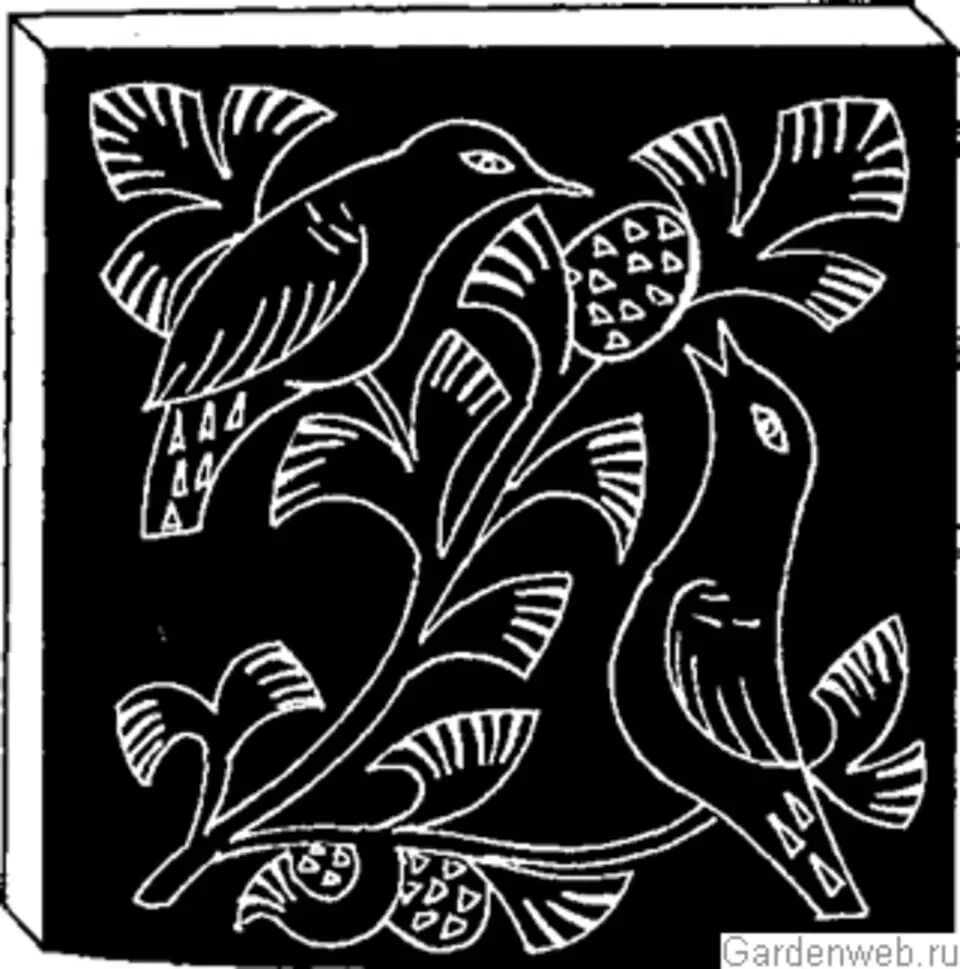 Художественная обработка древесины в технике контурной резьбы