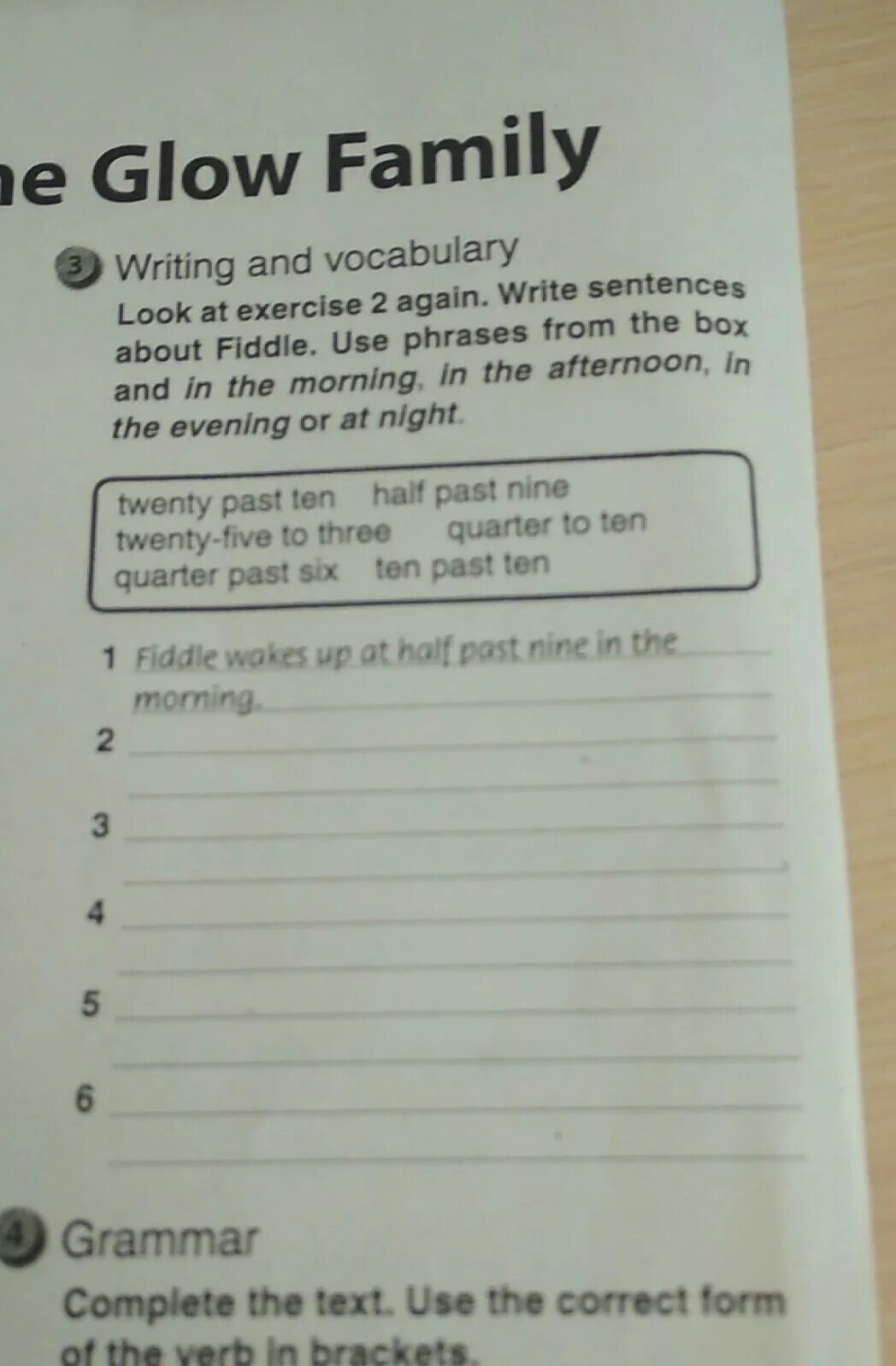 Write sentences ответы. Look and write sentences. Look at the Chart and write sentences. Make sentences using the phrases. Write a sentence from the box