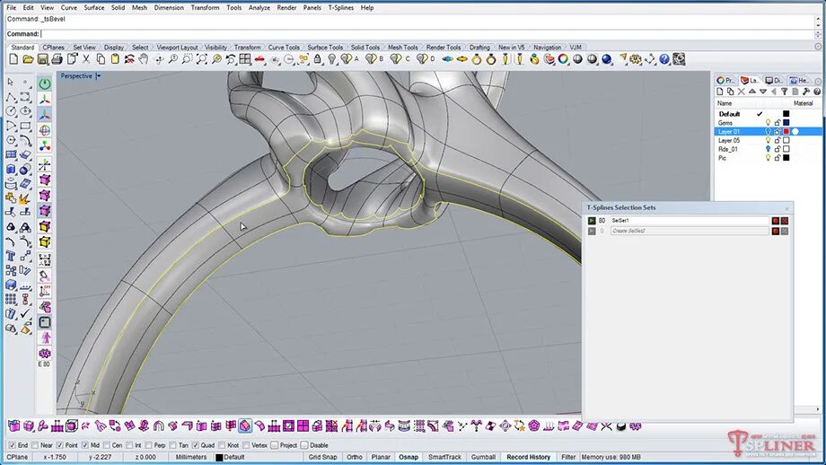 T spline. T spline