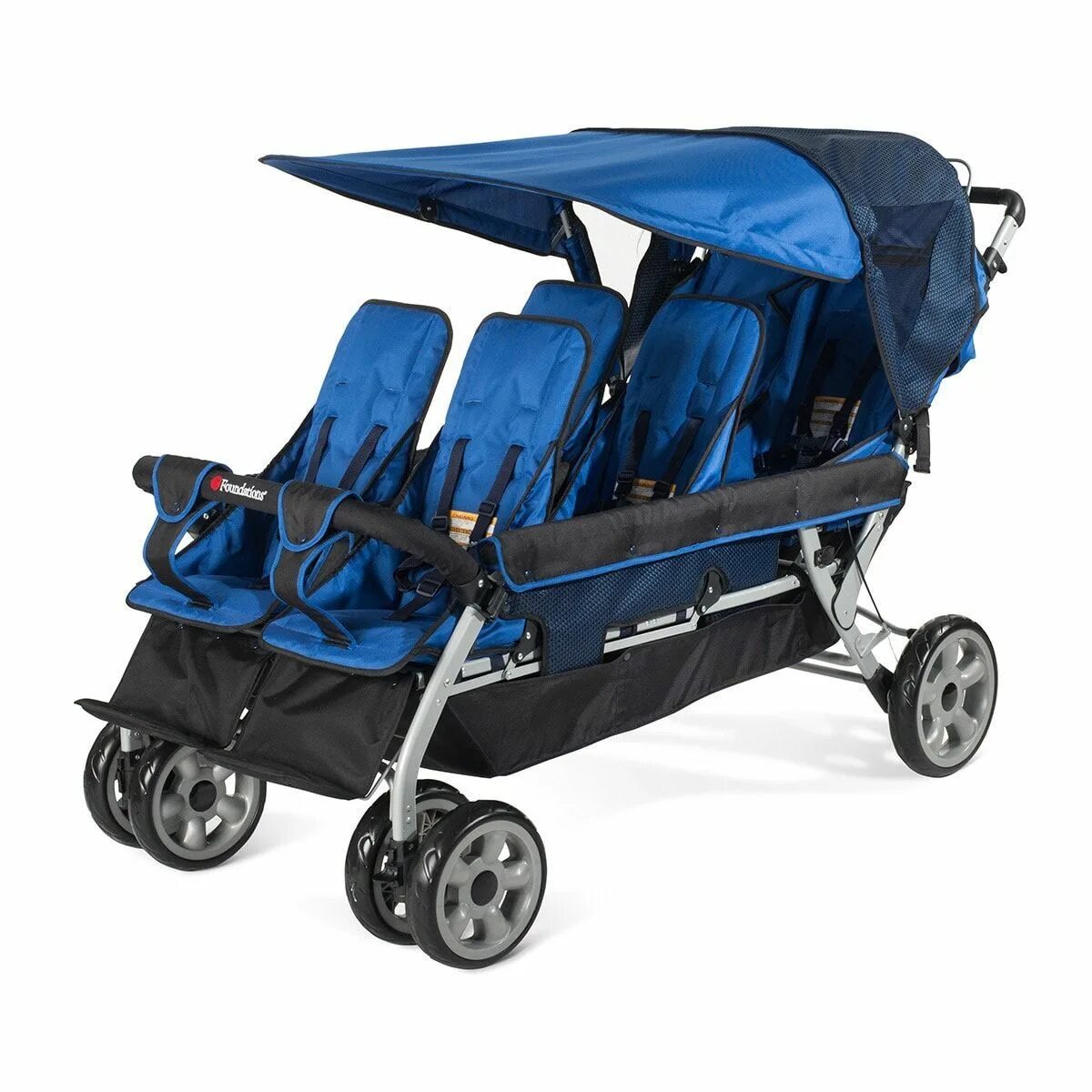 Коляски для 6 детей. Baby Stroller Daycare.