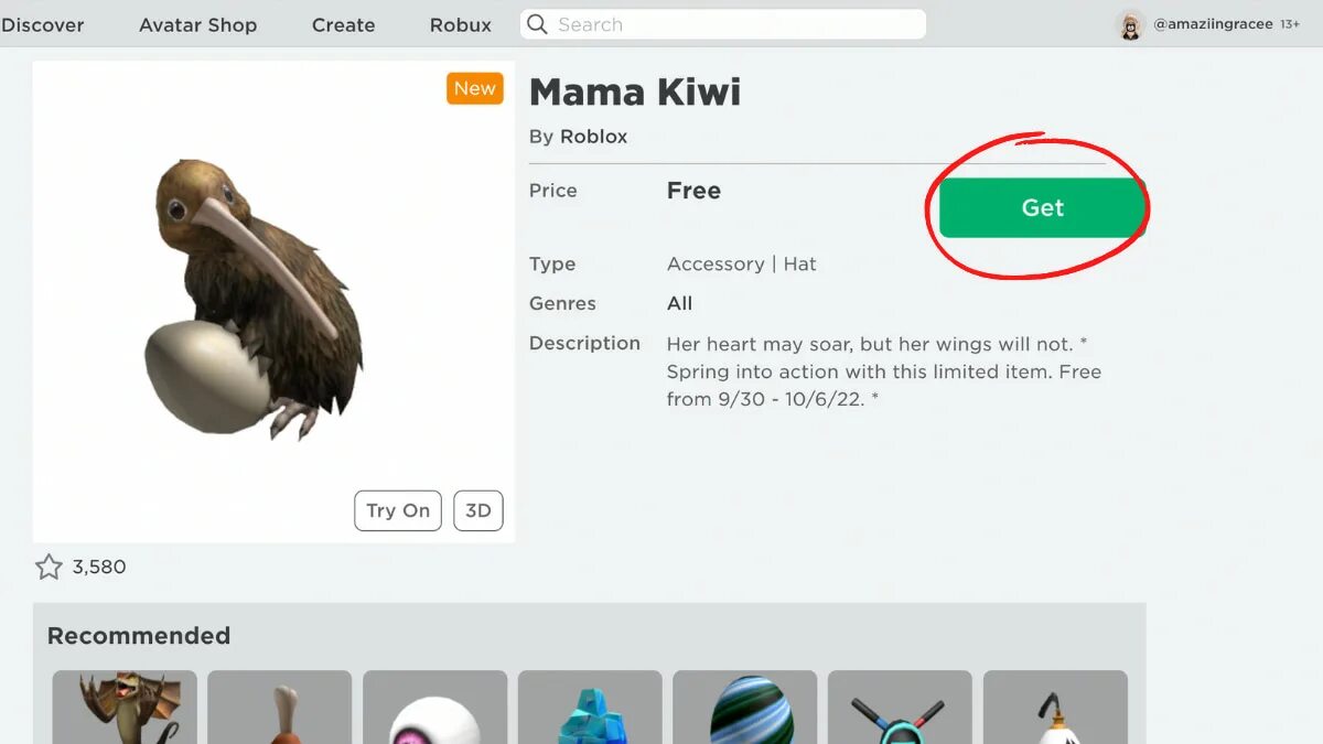 Roblox kiwi. Mama kiwi.