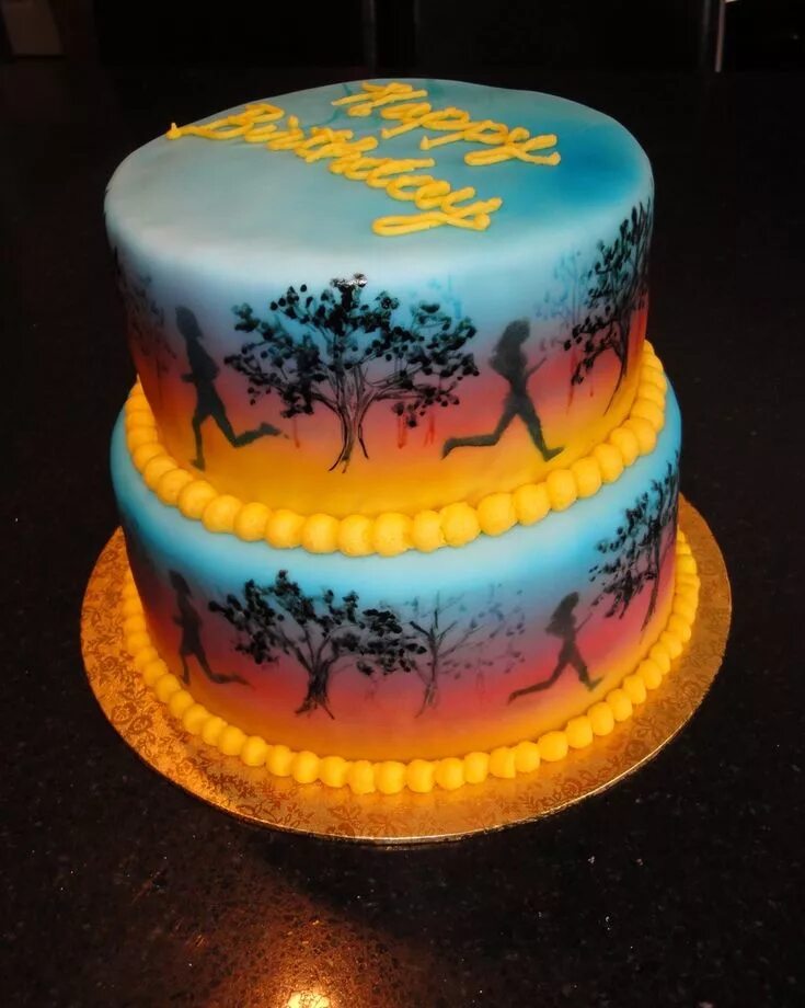 Running cake