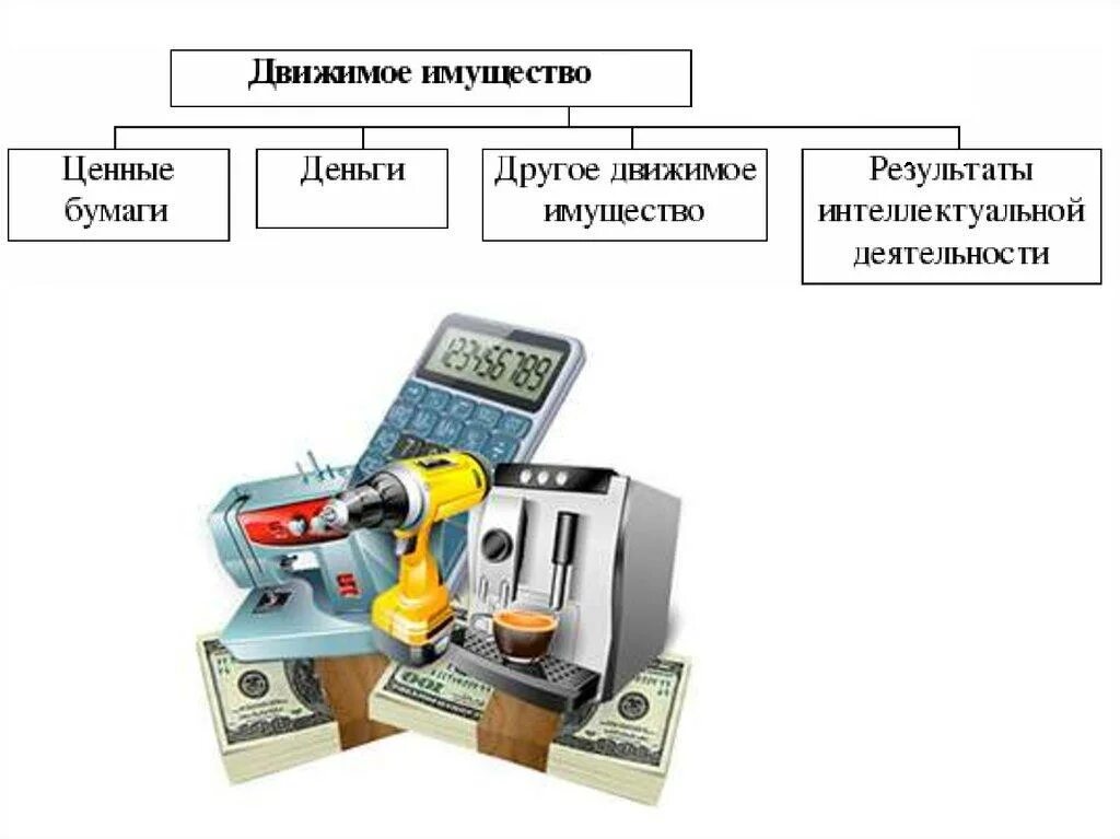 Признание имущества движимым. Движимое и недвижимое имущество. Движимое имущество это. Движимое имущество примеры. Движимые вещи.