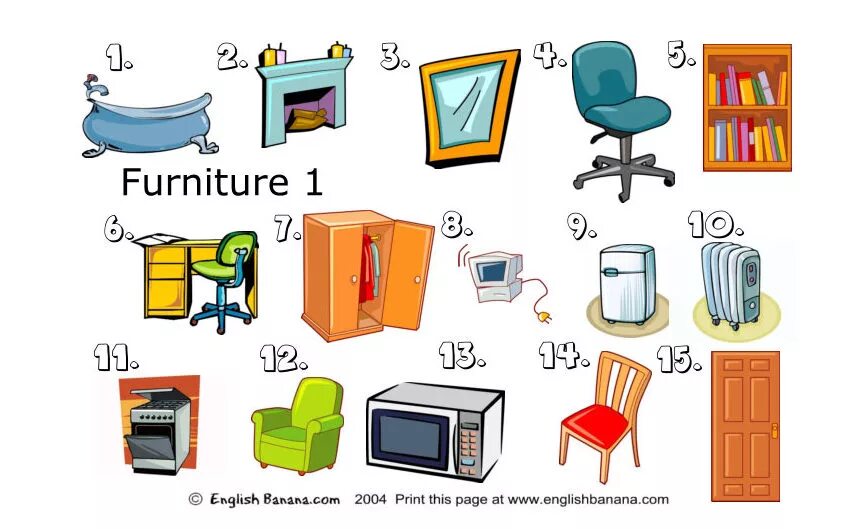 English vocabulary 5. Предметы мебели для детей. Мебель на английском языке. Мебель по английский для детей. Мебель на английском для малышей.