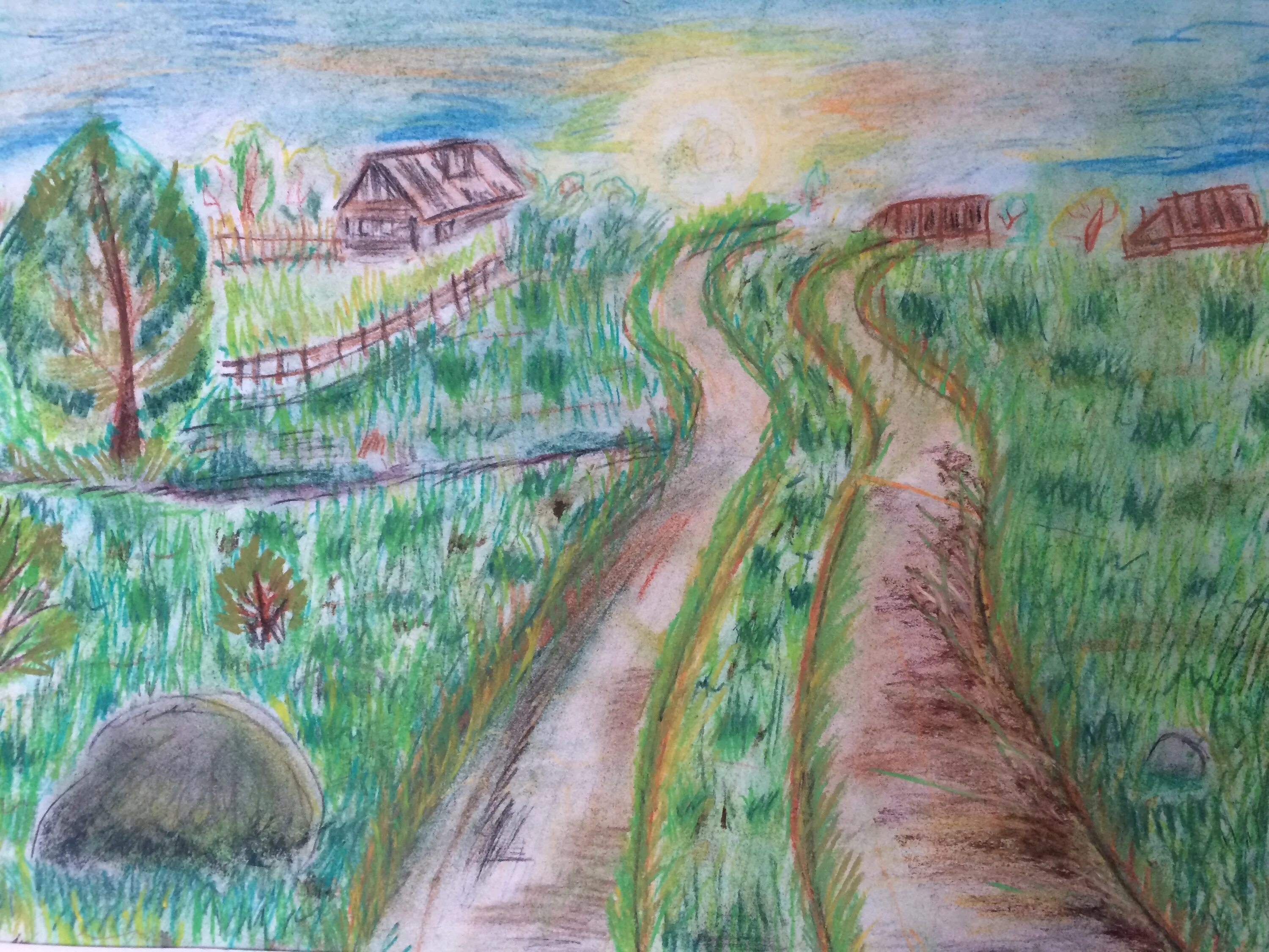 Я шел по проселочной дороге впр 6. Сельская дорога рисунок. Рисунок детский просёлочной дорогой. Нарисовать проселочную дорогу. Рисунок проселочной дороги.