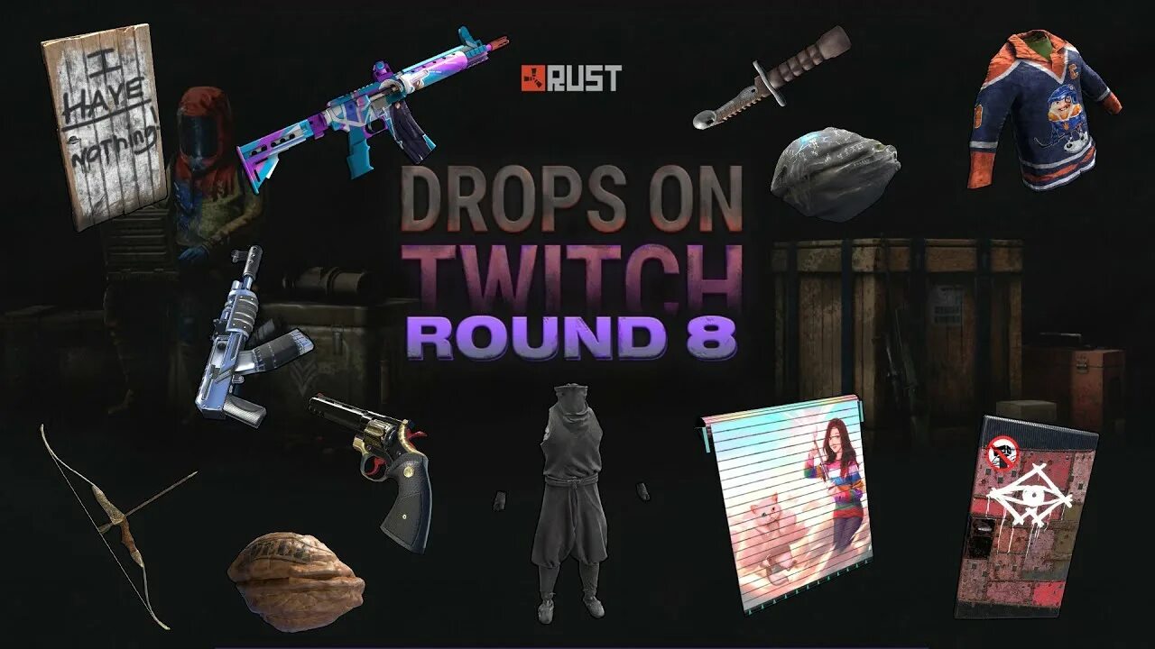 Rust drops round. 24 Round twitch Drops Rust. Rust Твич Дропс. Твич скины раст. Дроп скины раст.