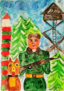Детский рисунок защитники отечества