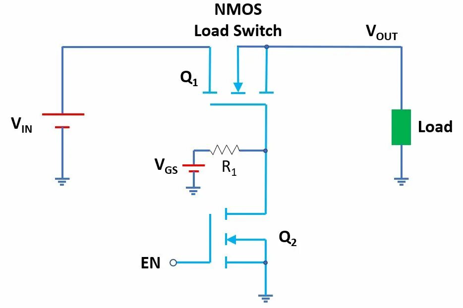 P channel MOSFET Power Switch. MOSFET Switch circuit. P-channel MOSFET Power commutator. MOSFET-Battery-Switch.