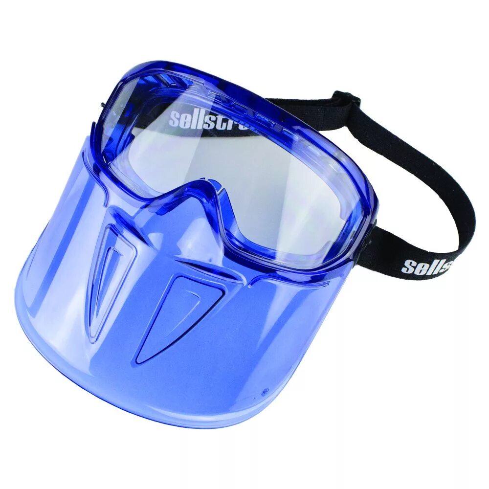 Safety Goggles with Elastic Headband, Polycarbonate, Anti-Fog, Clear. Очки защитные стекло. Защитная маска из поликарбоната. Очки защитные от УФО.