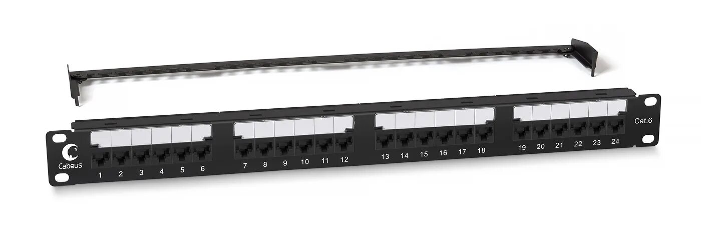 Патч панели 19 категории 6. Cabeus pl-24-cat.5e-dual idc. патч-панель cabeus pl-24-cat.5e-dual. коммутационная панель 24 порта. патч-панель 19 1u 24 порта rj45 категория 5e dual idc rohs черный.