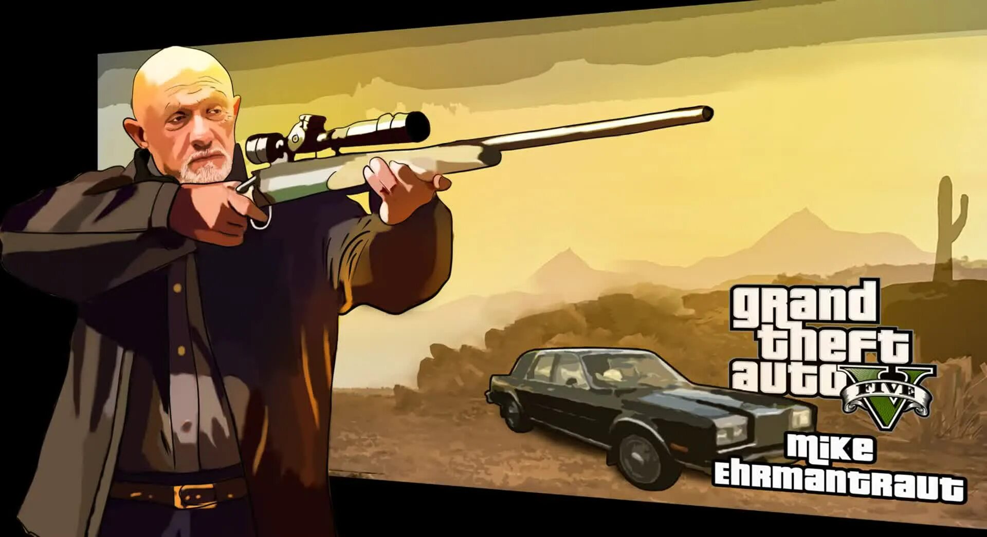 Gta 5 loading screen. Майк эрмантраут арт. уолтер уайт в стиле гта 5. майк эрмантраут с пистолетом. во все тяжкие в стиле gta.