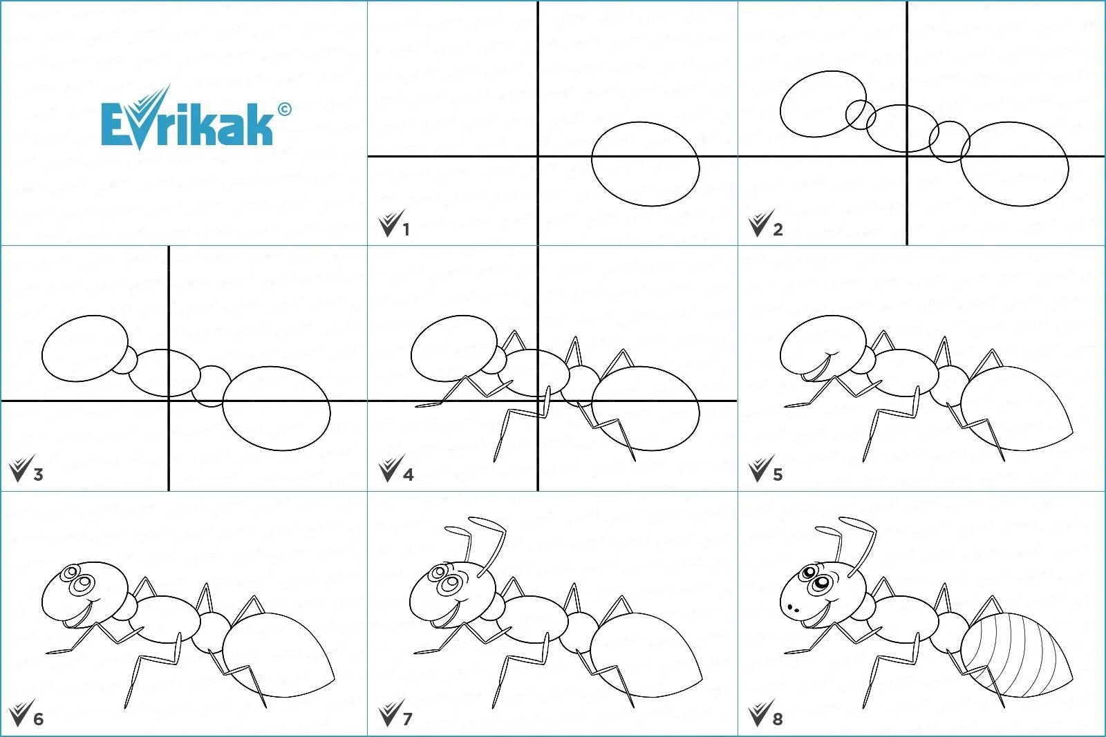 муравей поэтапное рисование для детей. муравей рисунок для детей. муравей пошаговое рисование для детей. муравей раскраска для детей. муравей детский рисунок.