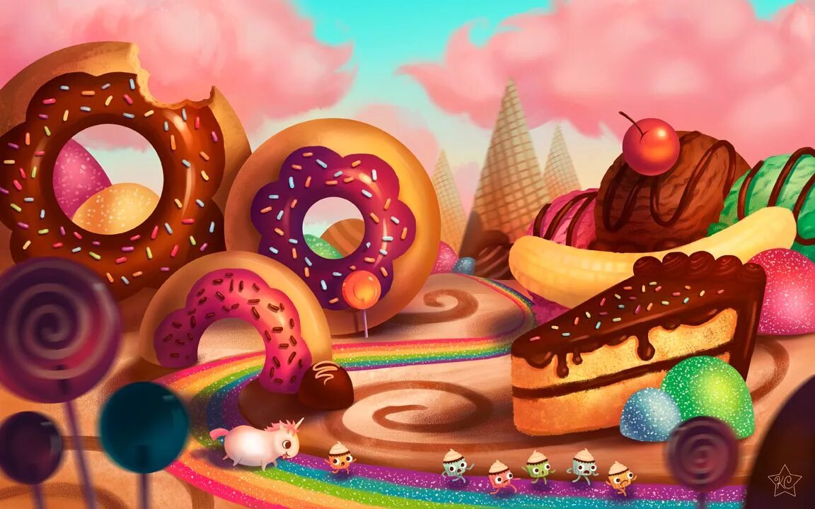 Игра сладкоежка. Кэнди шоколадная фабрика. Кэнди Лэнд Candy Land. Сладкий мир. Сказочные сладости.