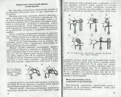 Упражнение с пожарными спасательными веревками