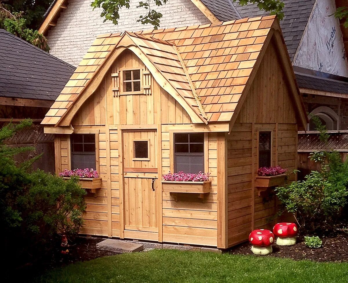 Создать на дому маленькую. Домик для детей. Детский деревянный домик. Игровой домик из дерева. Маленький деревянный домик.