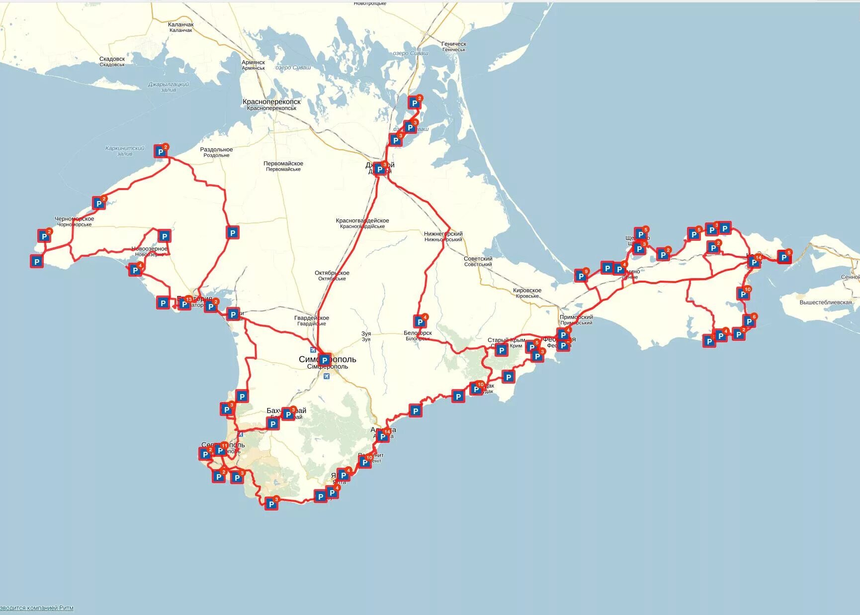 Экскурсионный маршрут по Крыму. Достопримечательности Крыма на карте. Туристический маршрут по Крыму. Автомобильная карта Крыма. Лучшие маршруты россии