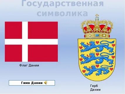 Герб и флаг дании