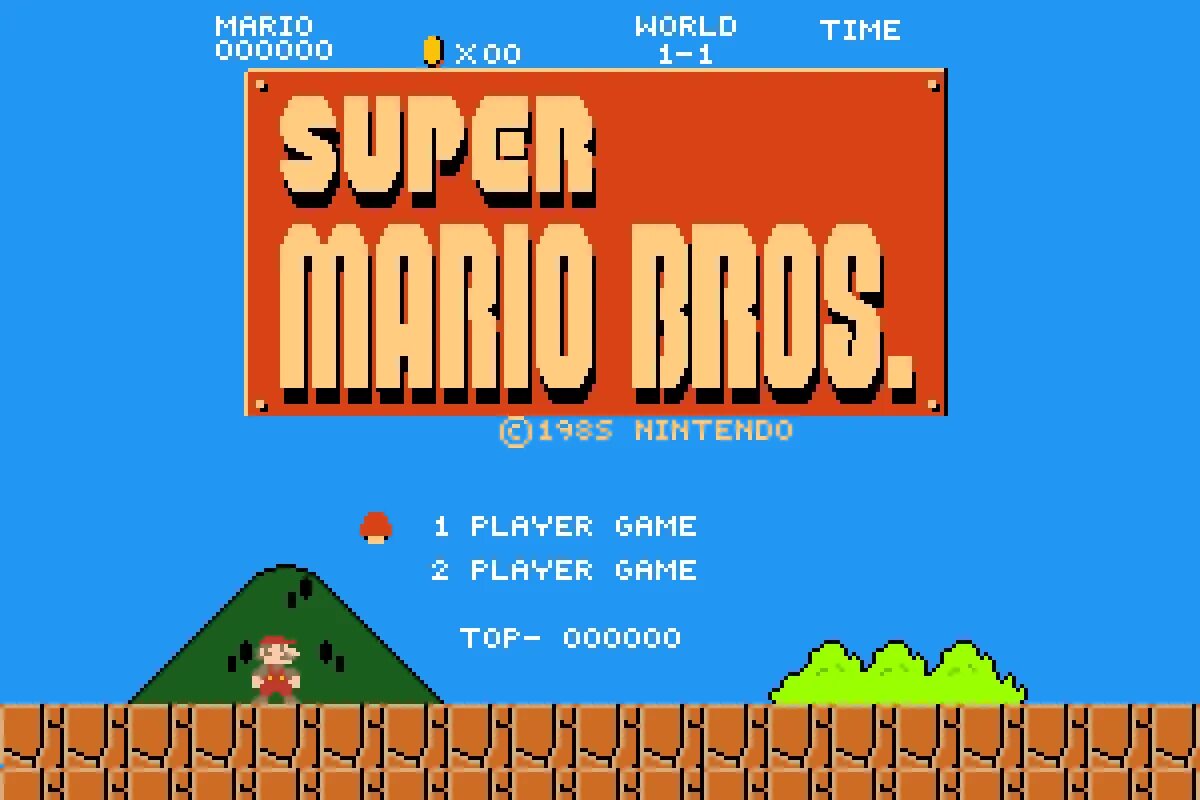 Super mario bros 1. Марио игра Денди. Супер Марио БРОС Денди. Марио стартовый экран. Super Mario Bros игры Денди.