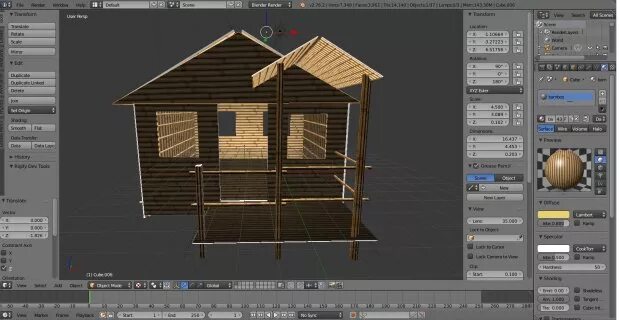Бамбу лаб 3д. Бамбуковый домик 3d модель. как создать бамбук в блендер.
