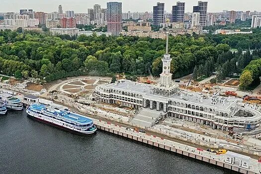 Обновлённый Северный речной вокзал с высоты Москва Меняется