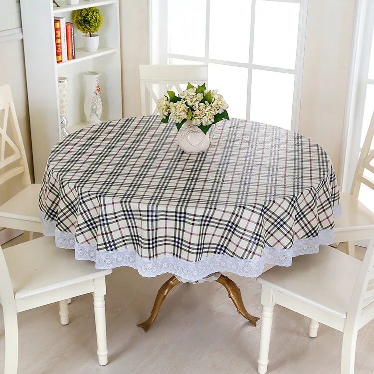 Tablecloth скатерть 6981252019191. Скатерть Round 152cm. Клеенчатая скатерть на круглый стол. Скатерть круглая.