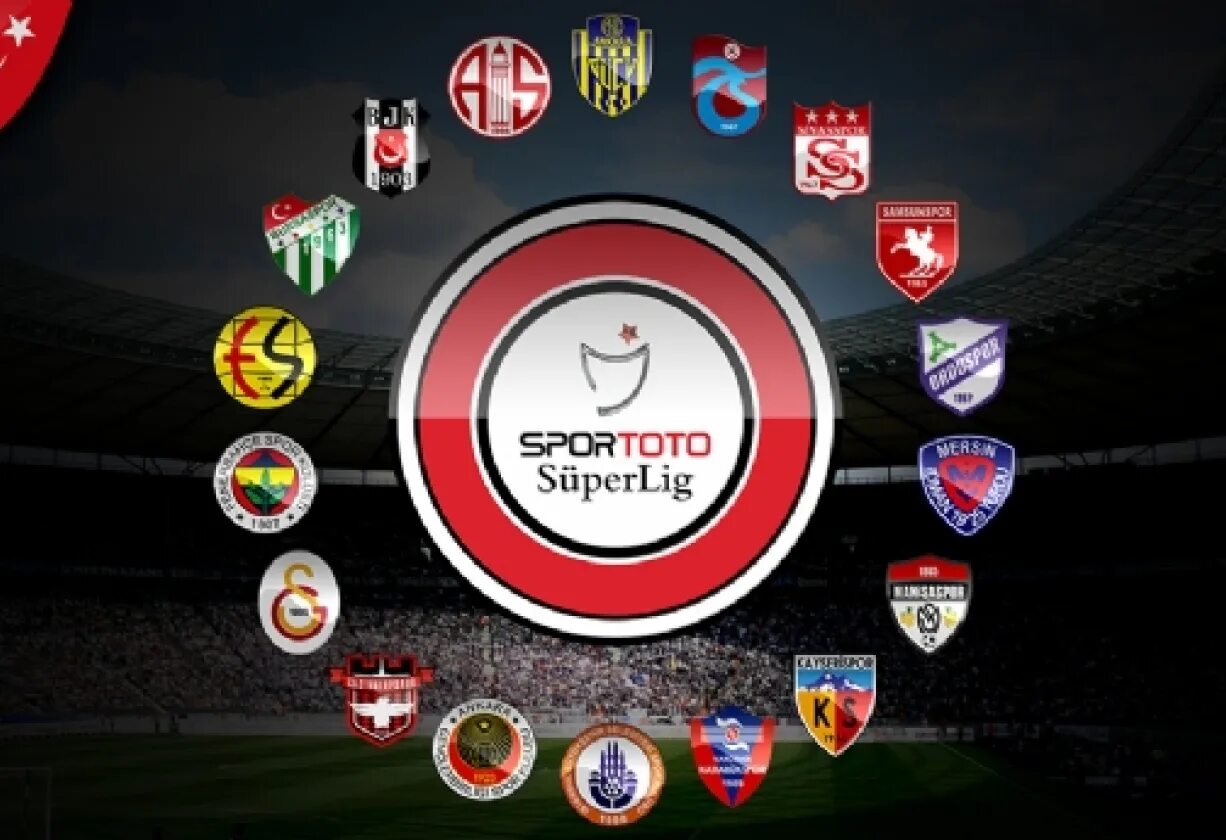 Spor toto süper lig table. Турция Суперлига. Турецкая лига. Superlig все клубы. Турецкая Суперлига футбол.