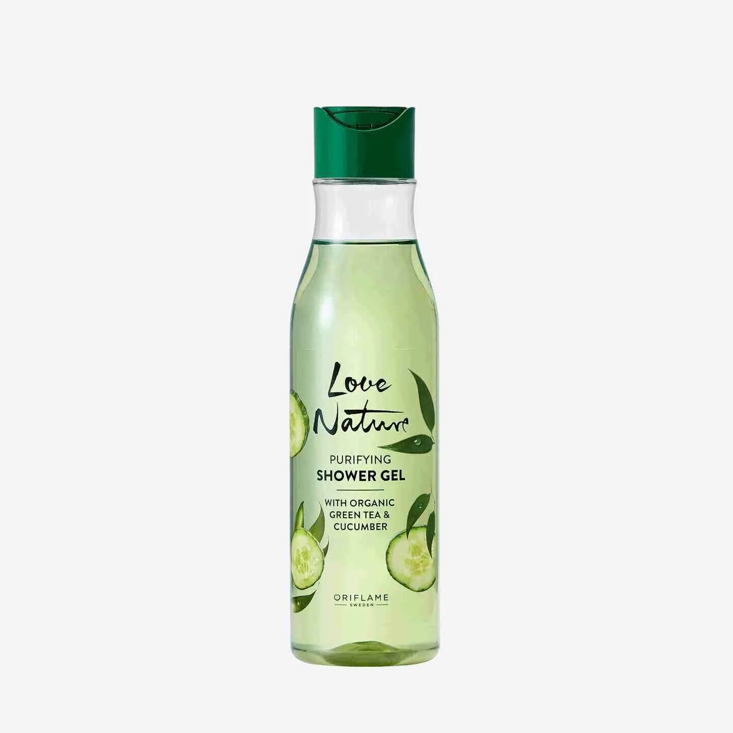 Освежающий гель для душа. Гель для душа Love nature Oriflame. Гель для душа Орифлейм с огурцом. Орифлейм гель для душа зеленый чай. 41280 Орифлейм гель для душа.