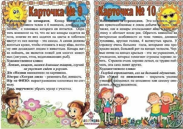 Статья первая младшая группа