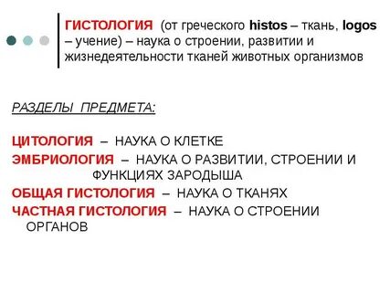 Наука о тканях