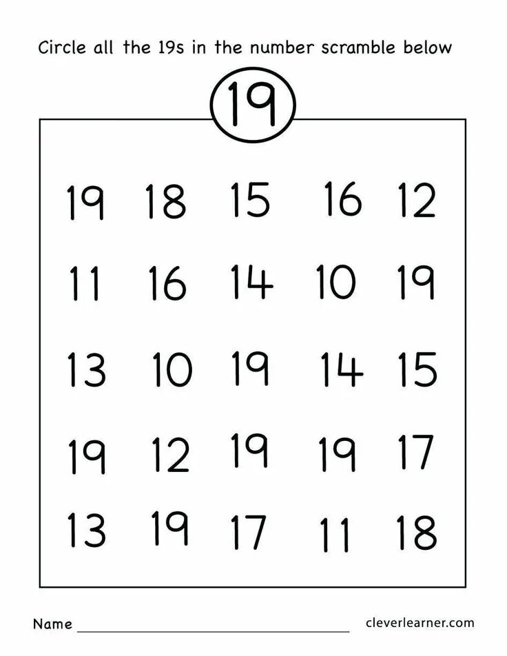 Worksheet 19. Number 19 worksheet. Numbers 11-19 worksheets for kids. Number 19. Numbers 1-19.
