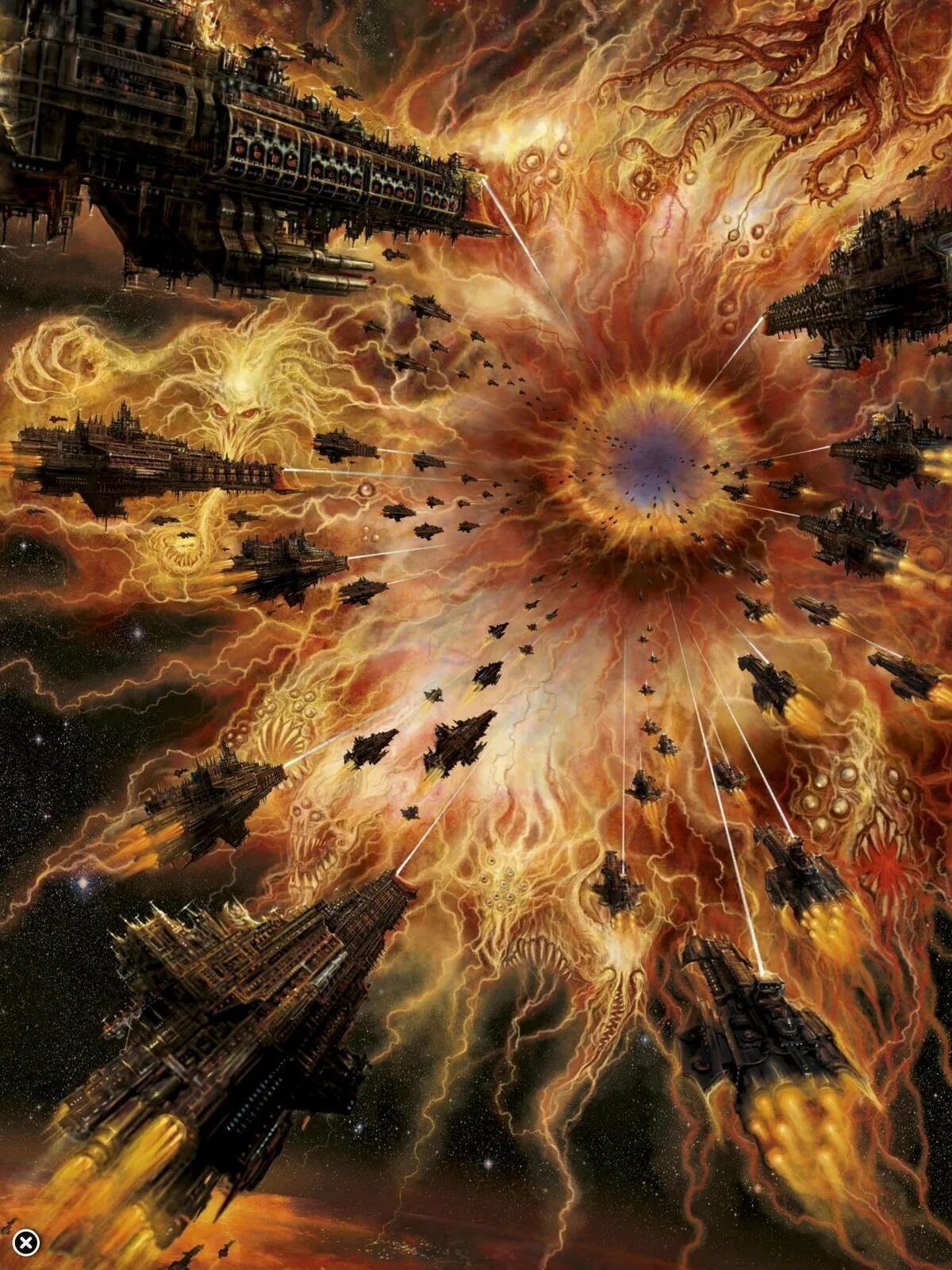 хаос и космос. планета хаоса. око ужаса вархаммер. планеты хаоса вархаммер. пространство фэнтези.