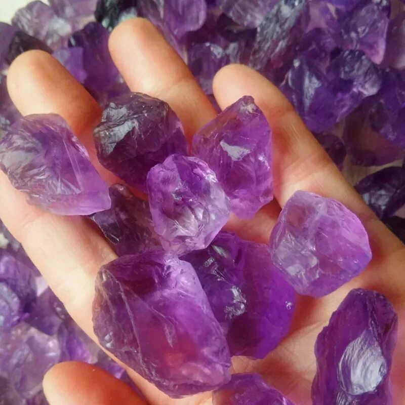 Wholesale Grande pezzo Naturale Viola Ametista Lucido Burrattato Pietra Di Crist
