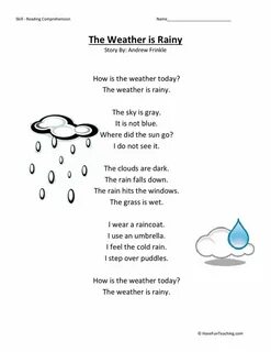 Rain rain exercises