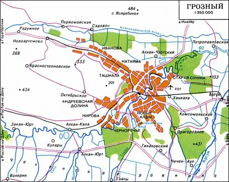 Г грозный район. Грозный схема города. Г Грозный на карте. Карта Грозного 1990 года. Карта города Грозного 1995 года.