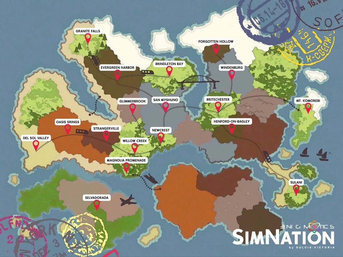 Когда будет 4 карта. SIMNATION Map SIMS 4. SIMNATION карта. SIM Nation карта. Карта миров симс 4.
