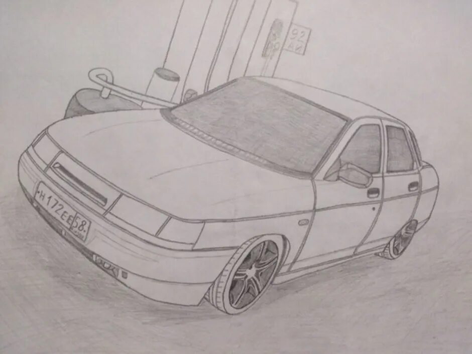 Габаритный чертеж ваз 2112. Лада 110 сбоку. Ваз 2110 рисунок сзади. Ваз 2114 blueprint. Ваз 2110 карандашом.