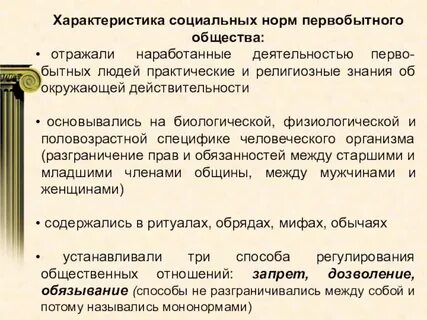 Власть в первобытном обществе носила характер