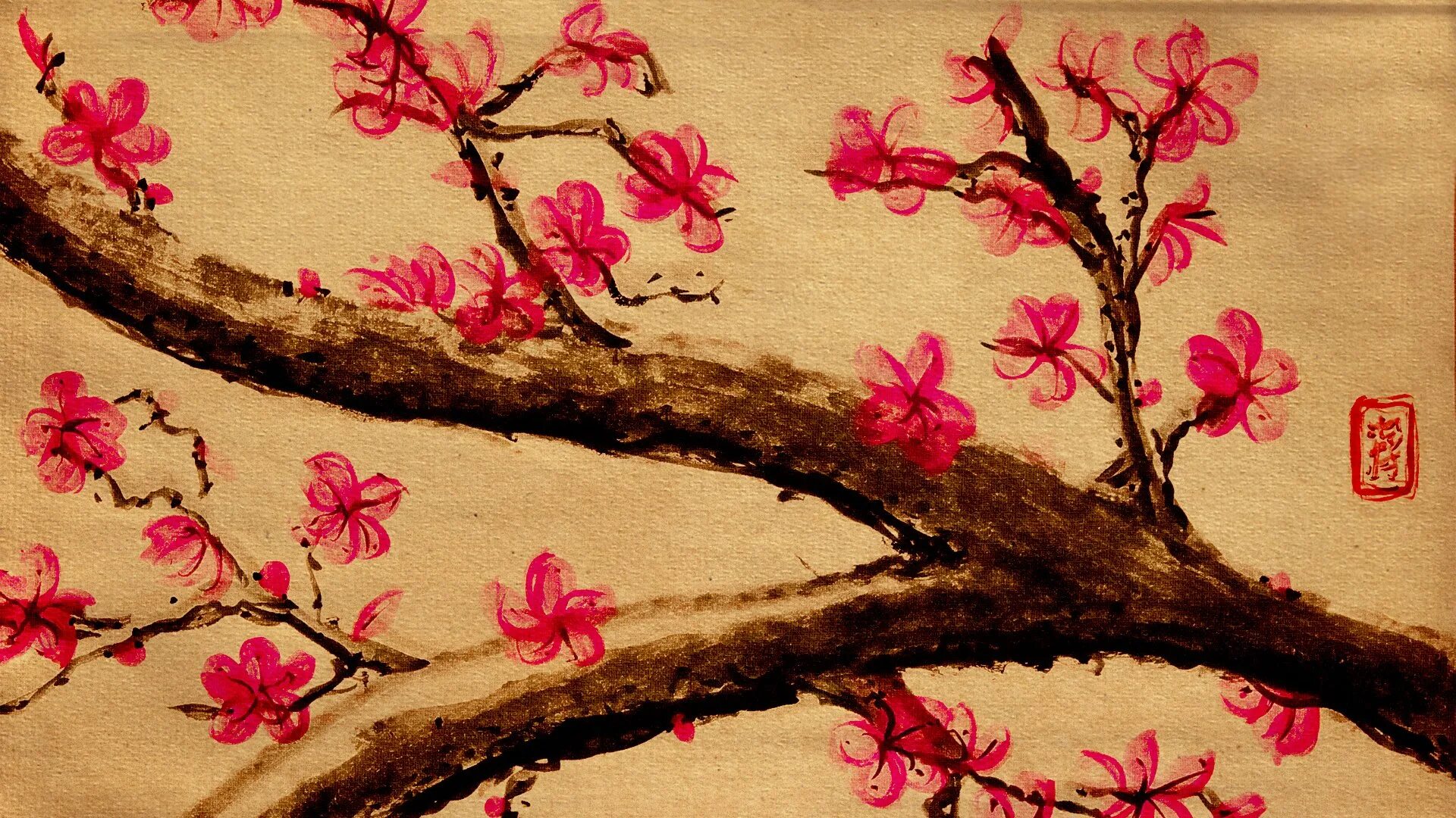 Стиль сакура. Сакура черри блоссом дерево. Сакура рисунок. Картины в японском стиле. Японская Сакура рисунок.