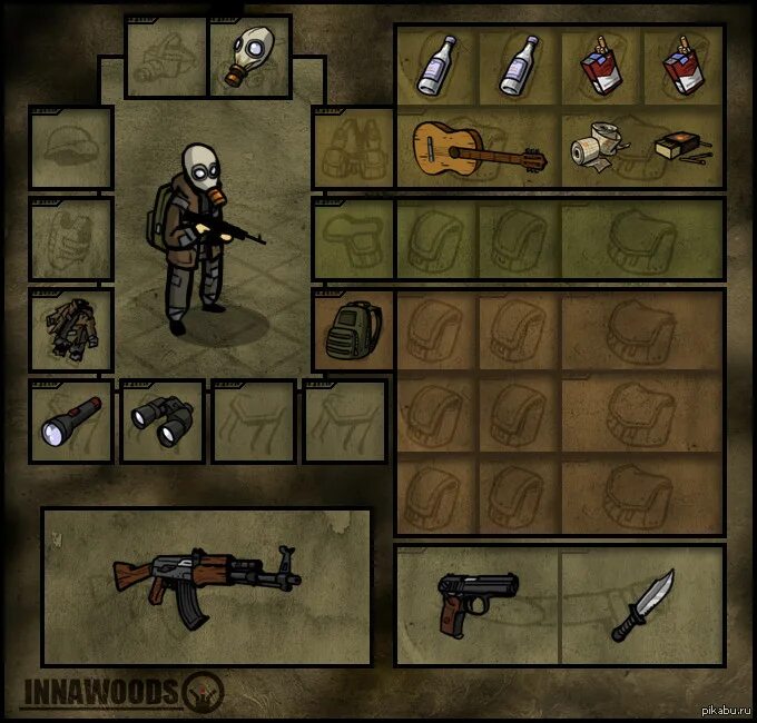 Инвентарь выжившего. Innawoods выживший. innawoods 1.4. инвентарь выживших в играх. инвентарь для выживания.
