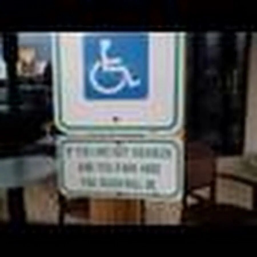 You Park here. If you are not disabled and you Park here. You Park here this place is for disabled people. Don't be a Dum Dum. 1 you park here