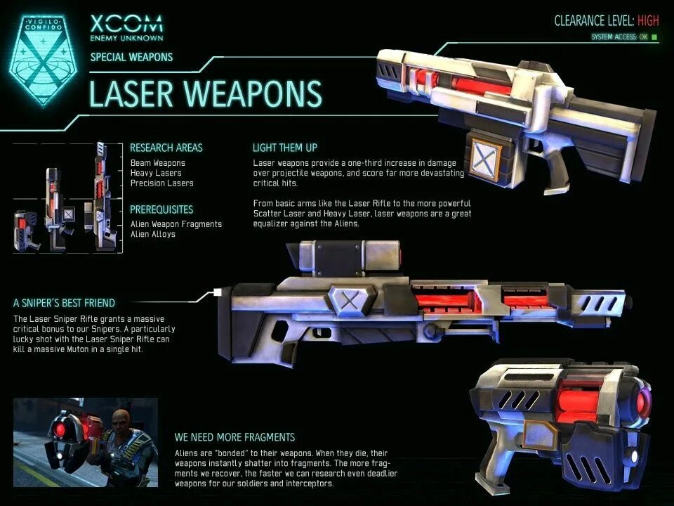 Weapons enemies