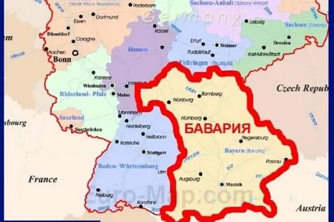 Бавария находится