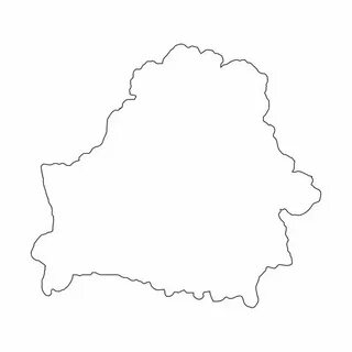 Контур страны белоруссия