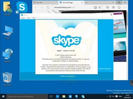 Skype windows 10